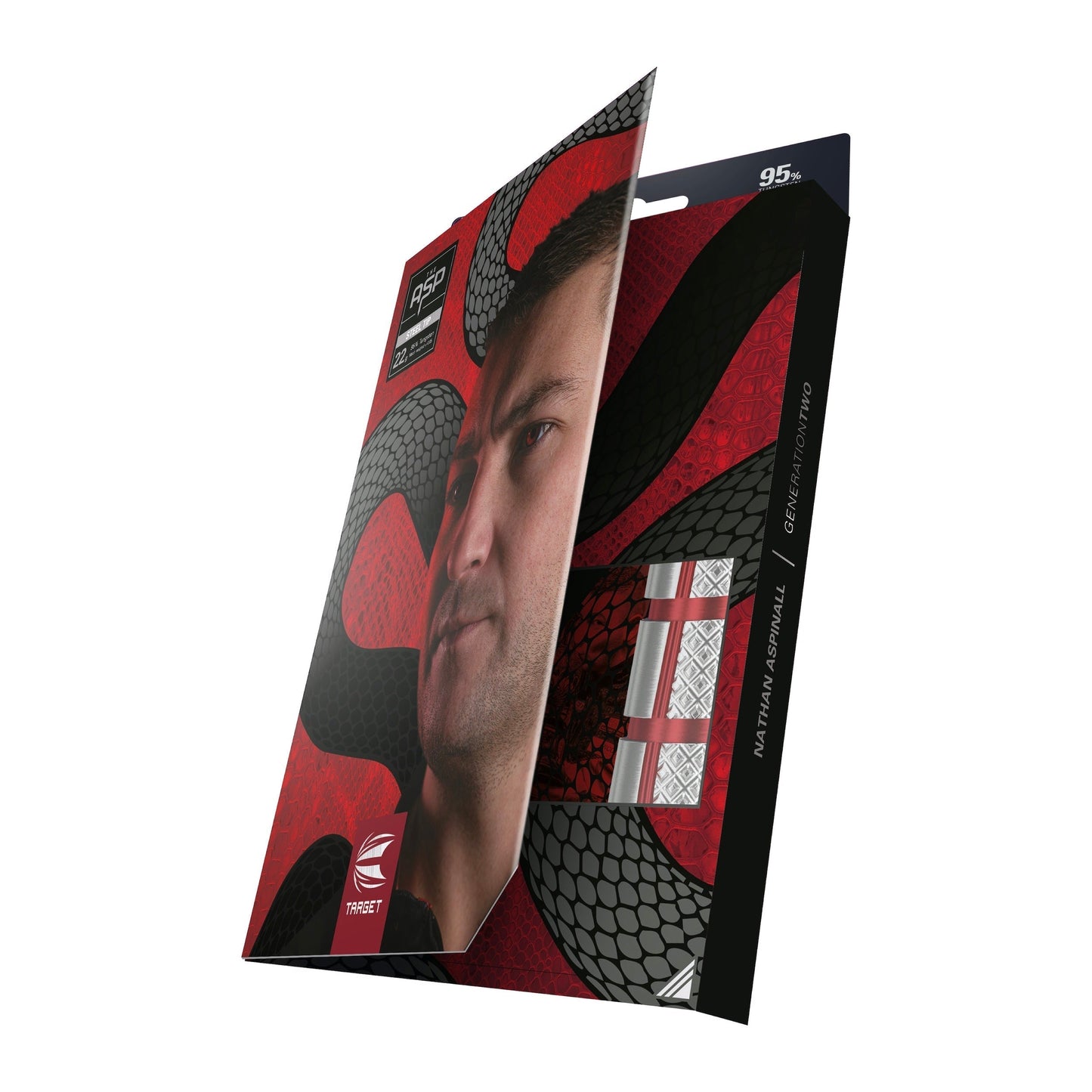 TARGET - Nathan Aspinall GEN2 Steel Tip Darts - 95% Tungsten - 23g