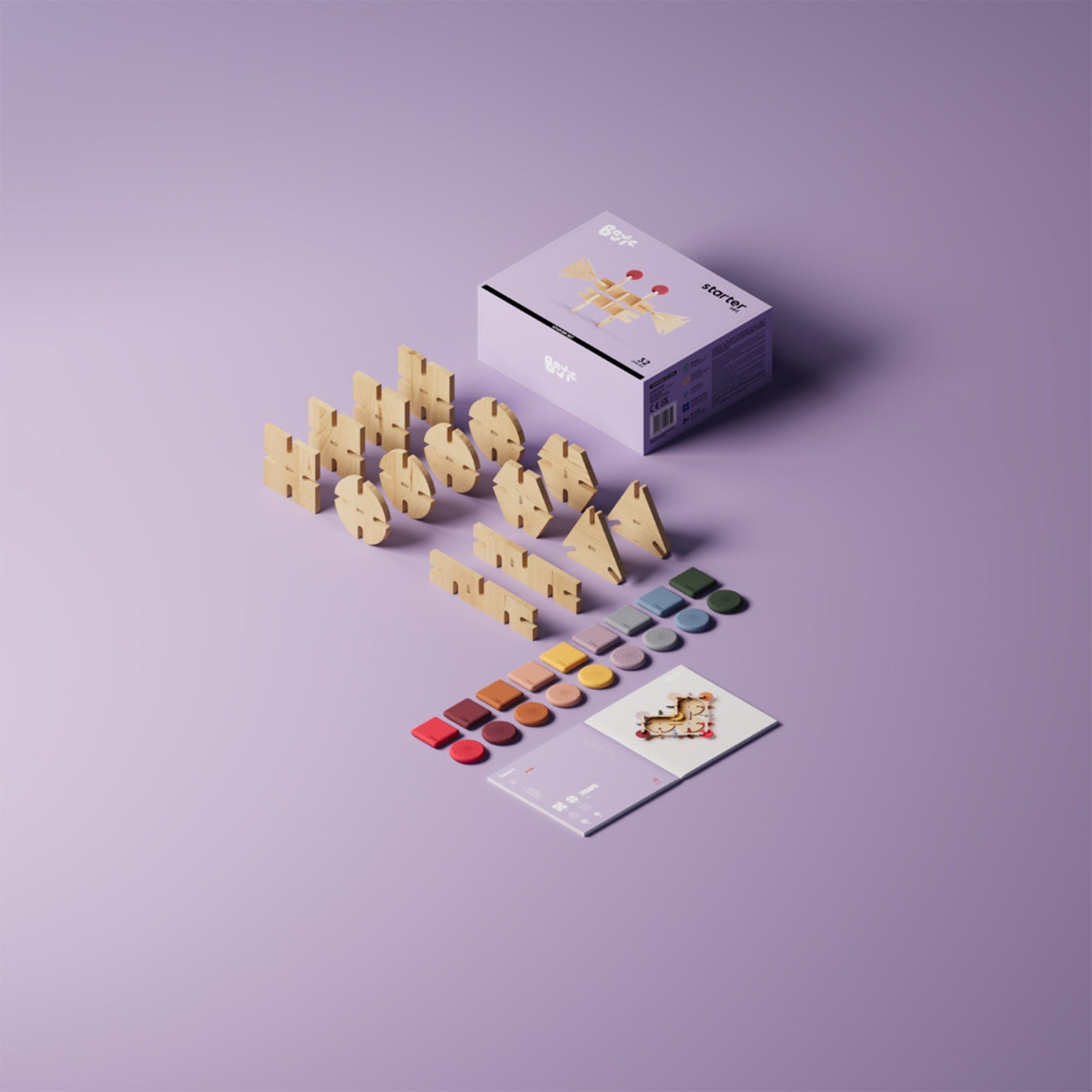 Bavvic Wooden Starter Set 32 pieces