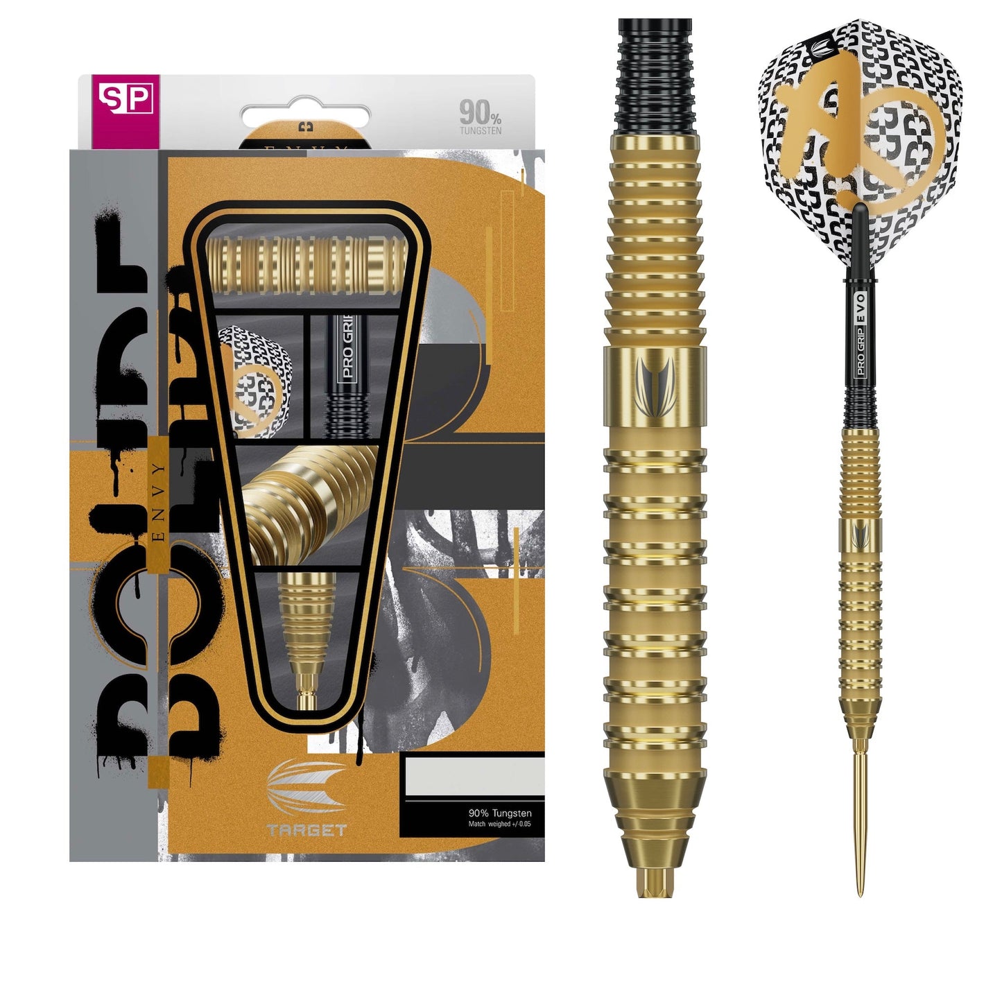 TARGET - 22g - Bolide Envy SP02 - Steel Tip Swiss Point - 90% Tungsten Darts