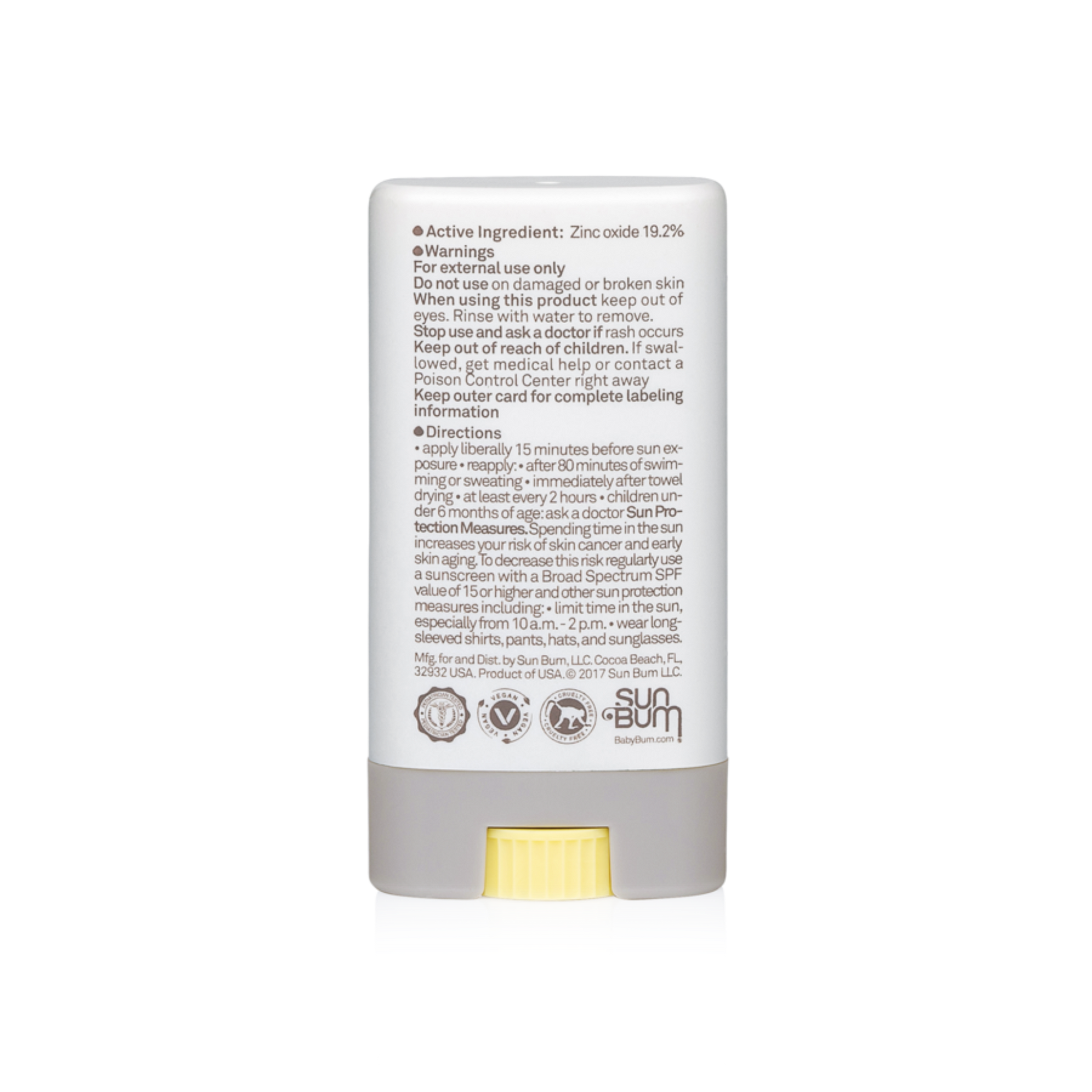 SUN BUM - Baby Bum | Face Stick SPF 50