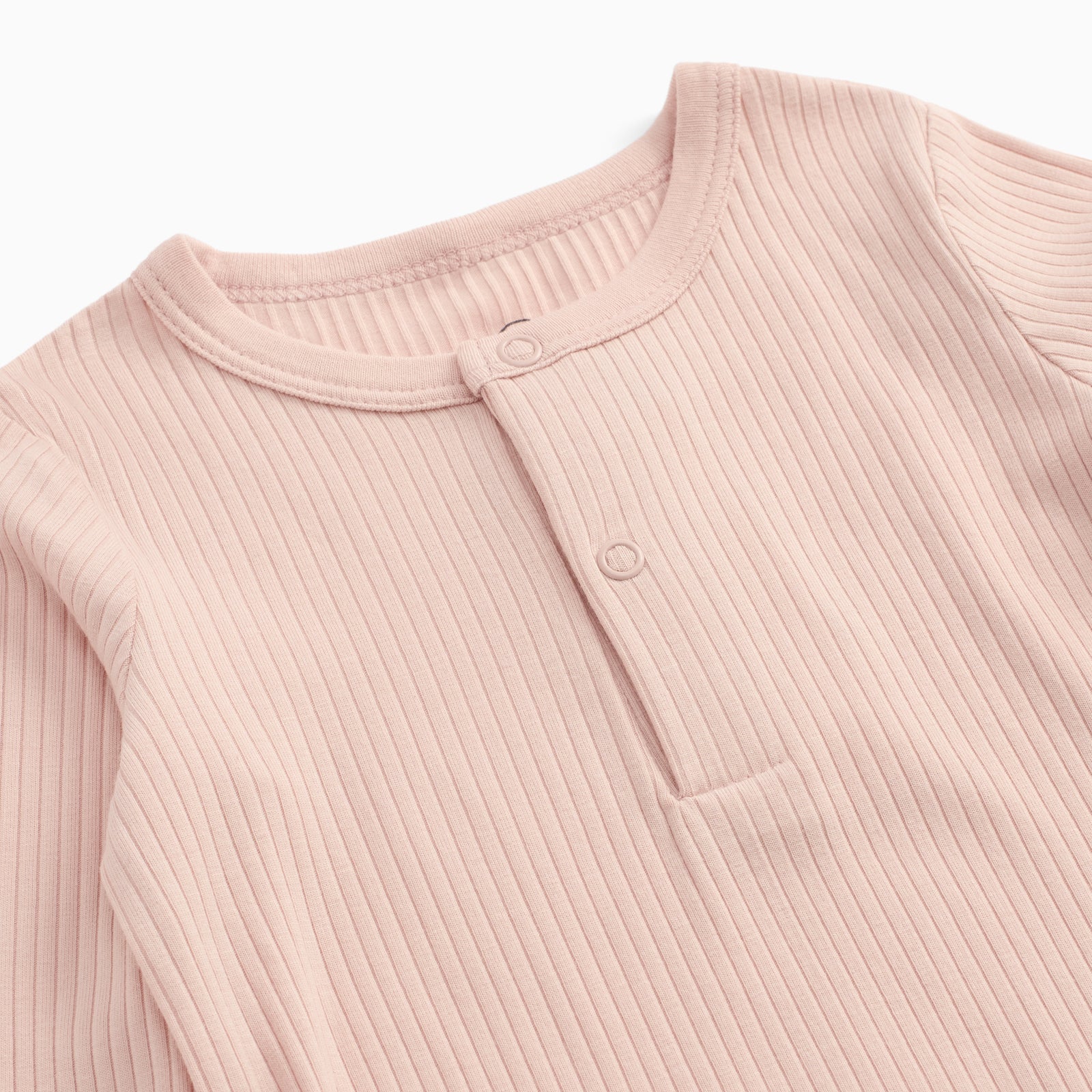 Blush Ribbed Pyjamas