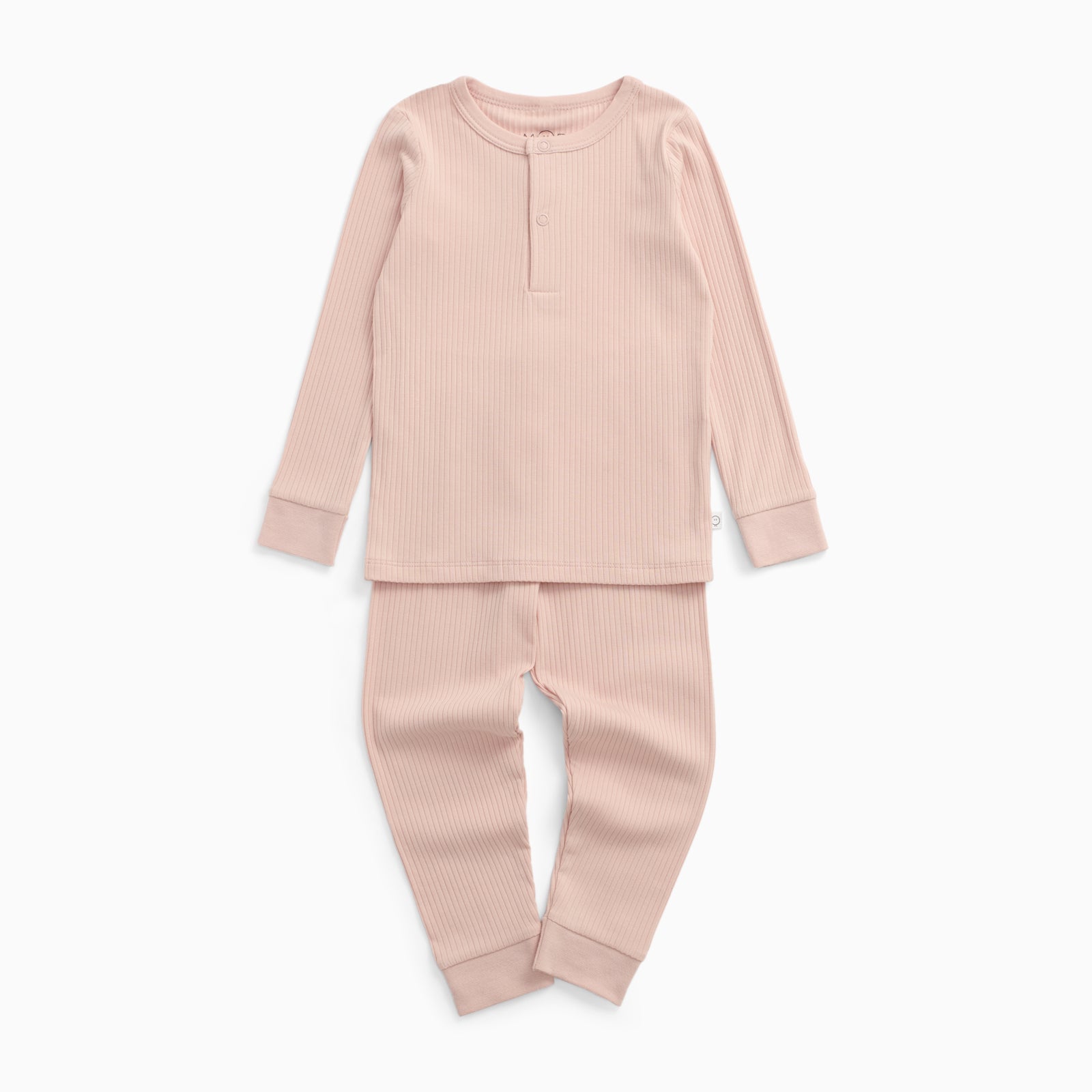 Blush Ribbed Pyjamas
