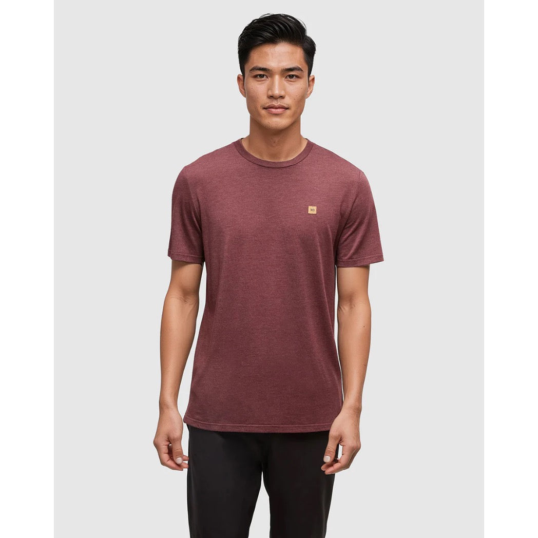 TENTREE - BAKER TEE | Deep Burgundy Heather