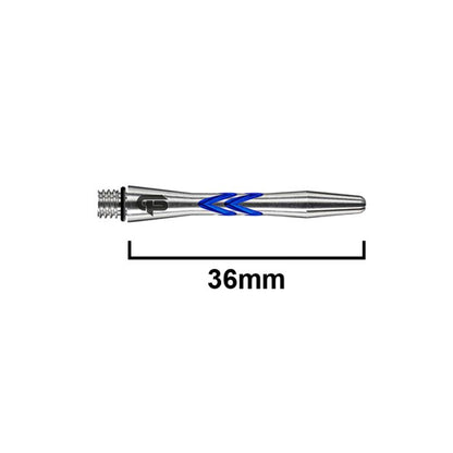 RED DRAGON Gerwyn Price ICEMAN V-Groove Aluminium Shafts - Short - Black