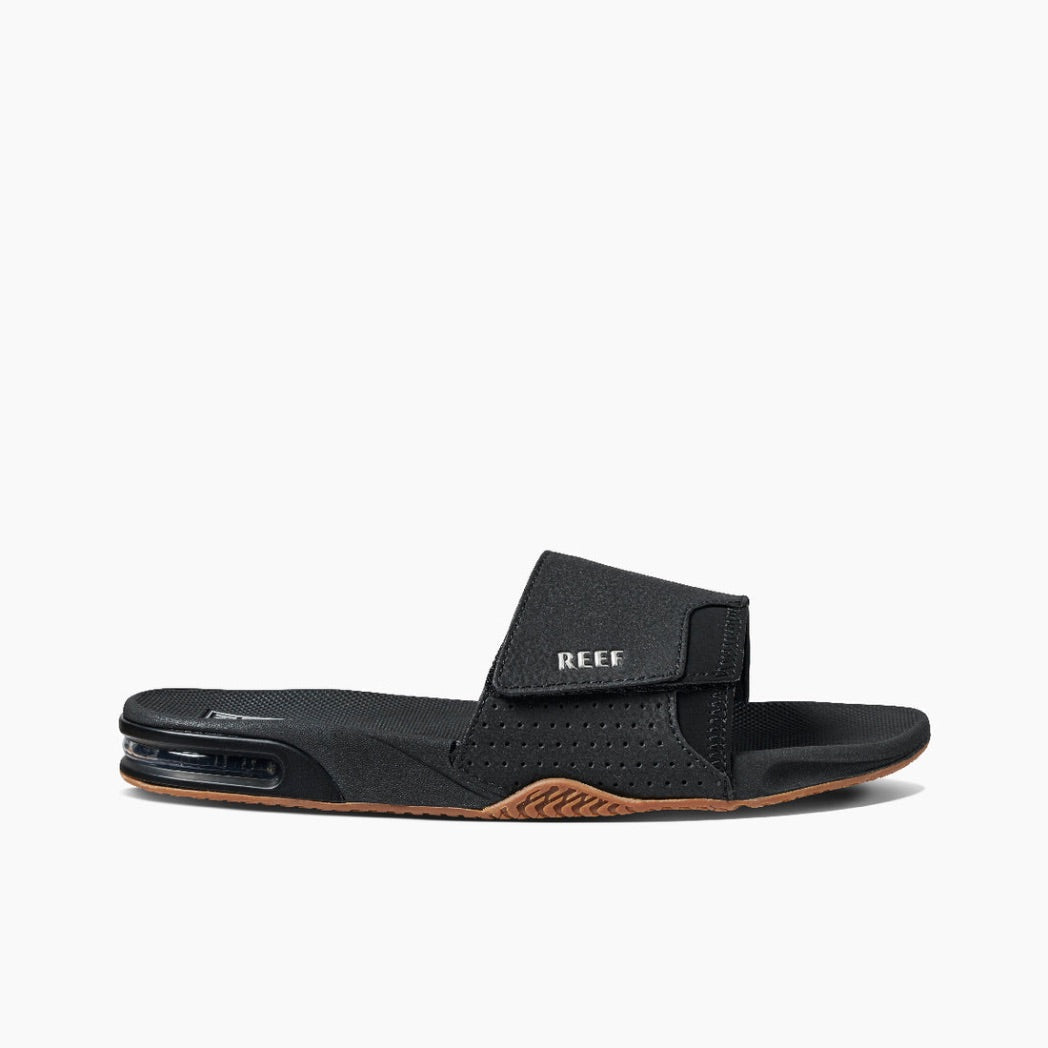 REEF - FANNING SLIDE | BLACK/SILVER