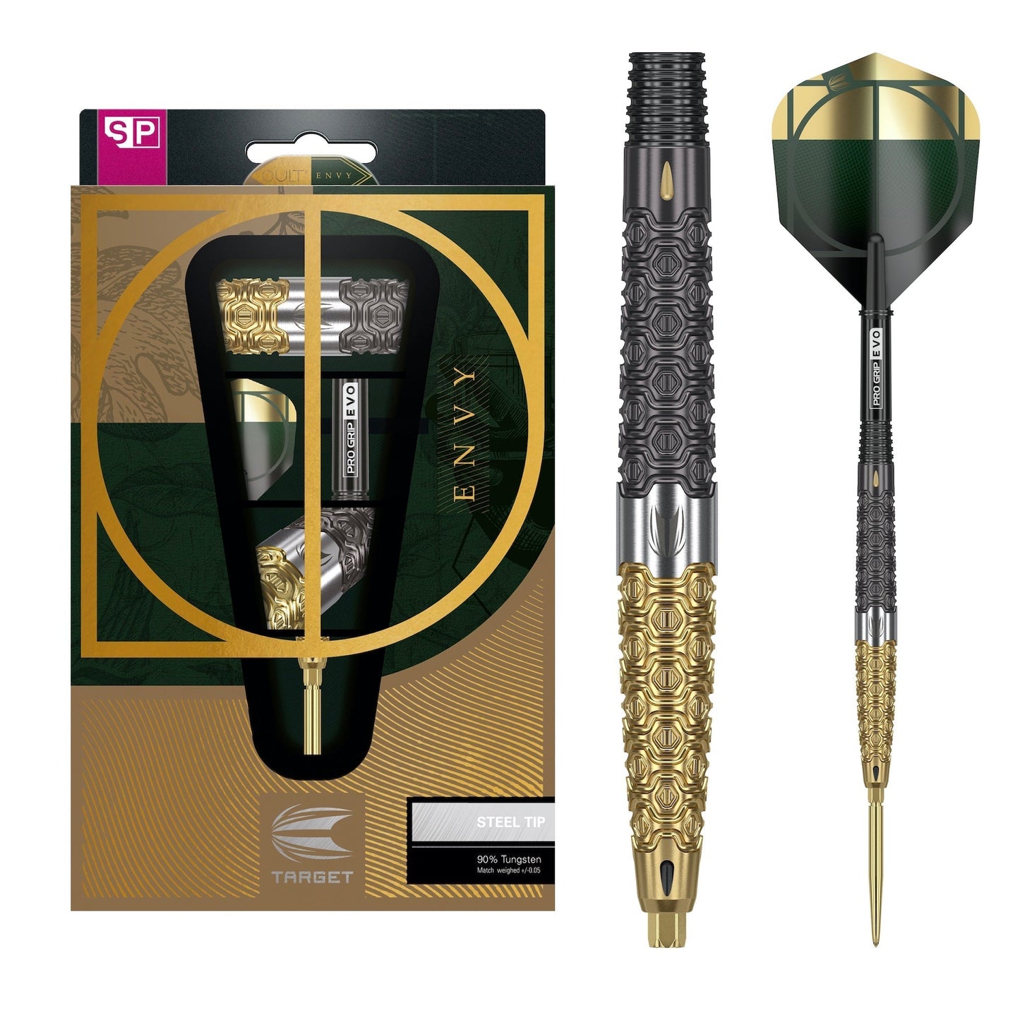 TARGET - Cult Envy SP01 Steel Tip Darts - 90% Tungsten - 24g