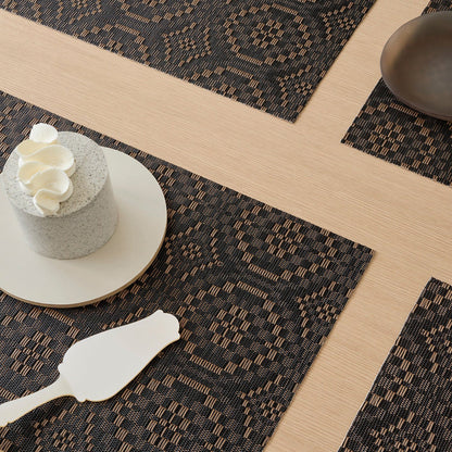 chilewich | placemat rectangle | overshot tiger eye