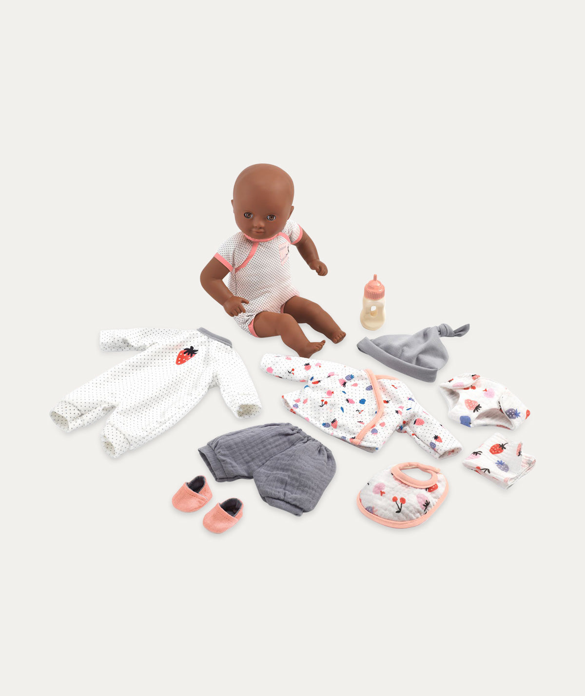 Djeco Baby Doll Suitcase Cerise