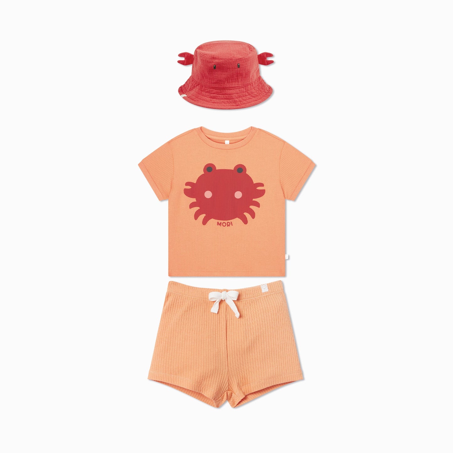Crab Ribbed T-Shirt, Shorts & Hat