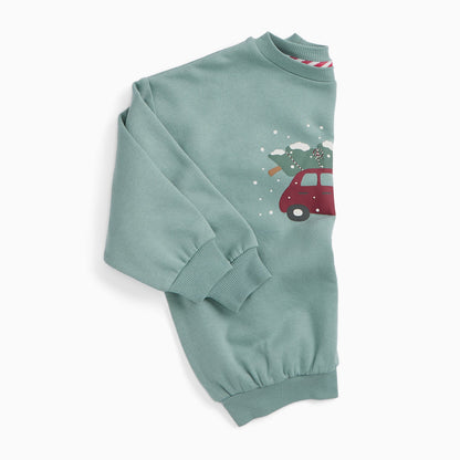 Christmas Car Oversized Sweatshirt