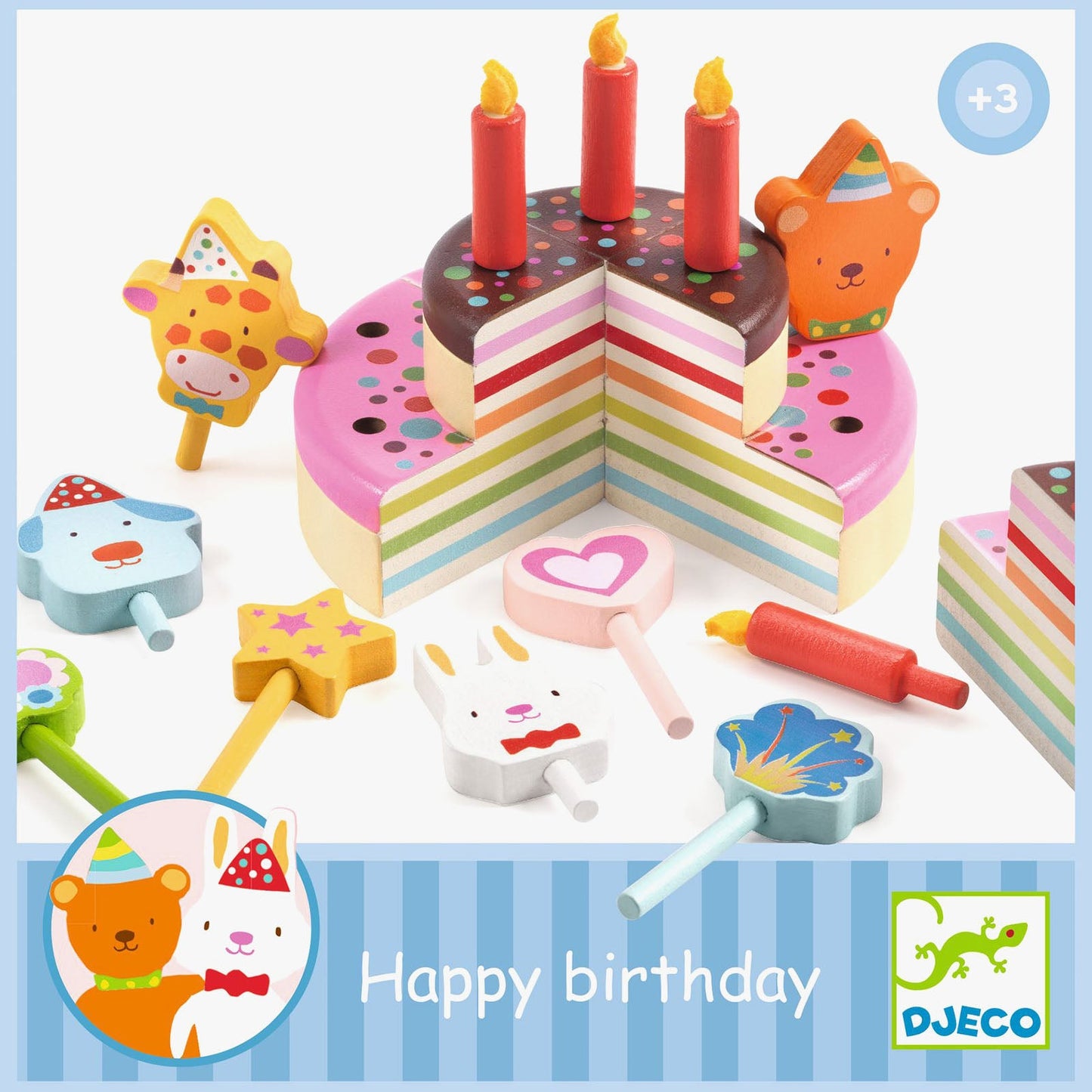 Djeco Wooden Birthday Cake