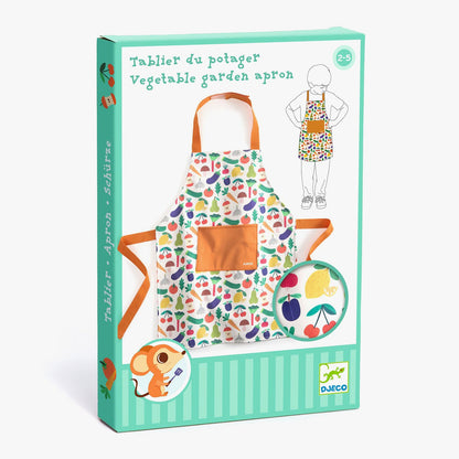 Djeco Childrens Apron Vegetable Print