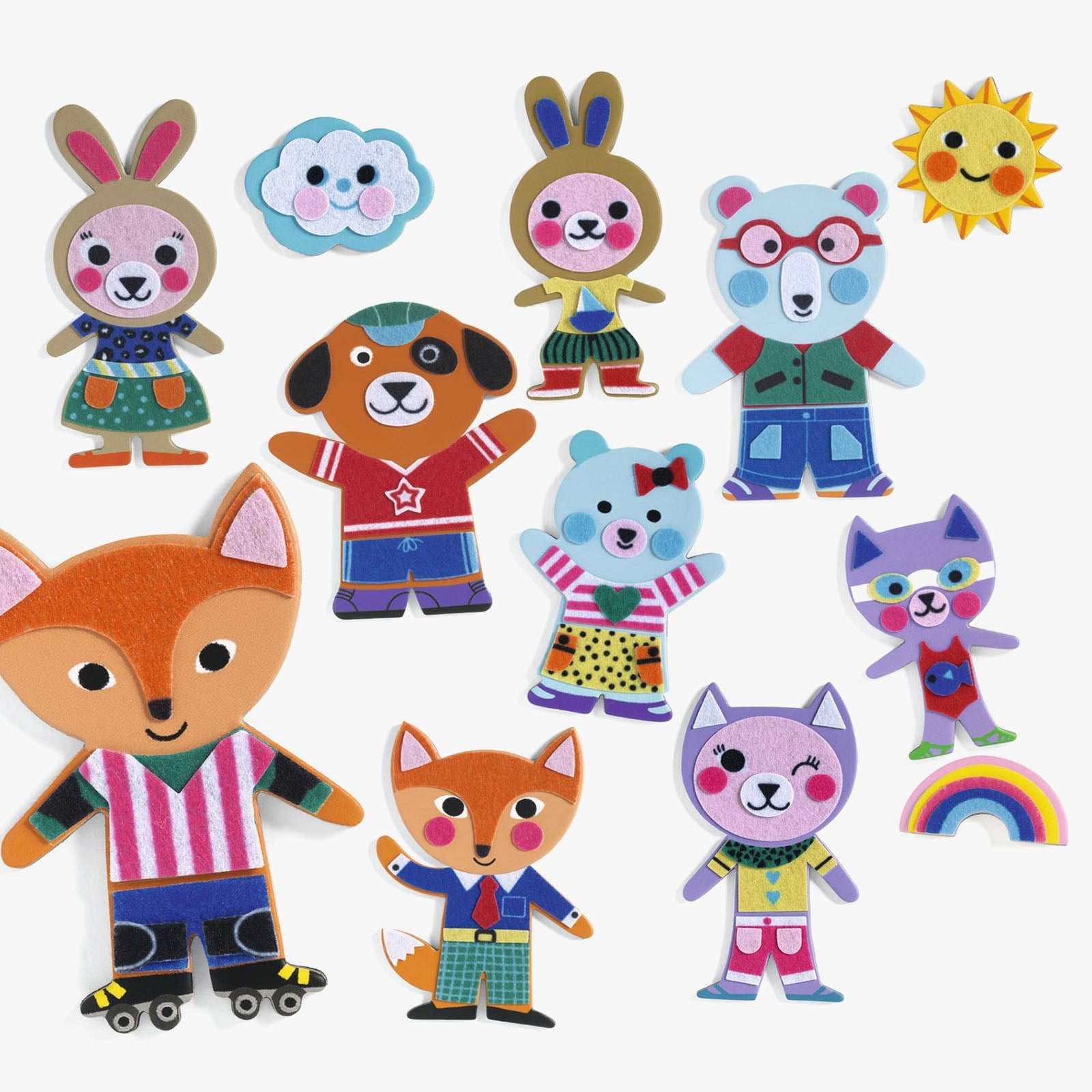 Djeco Funky Family Magnet Craft Kit