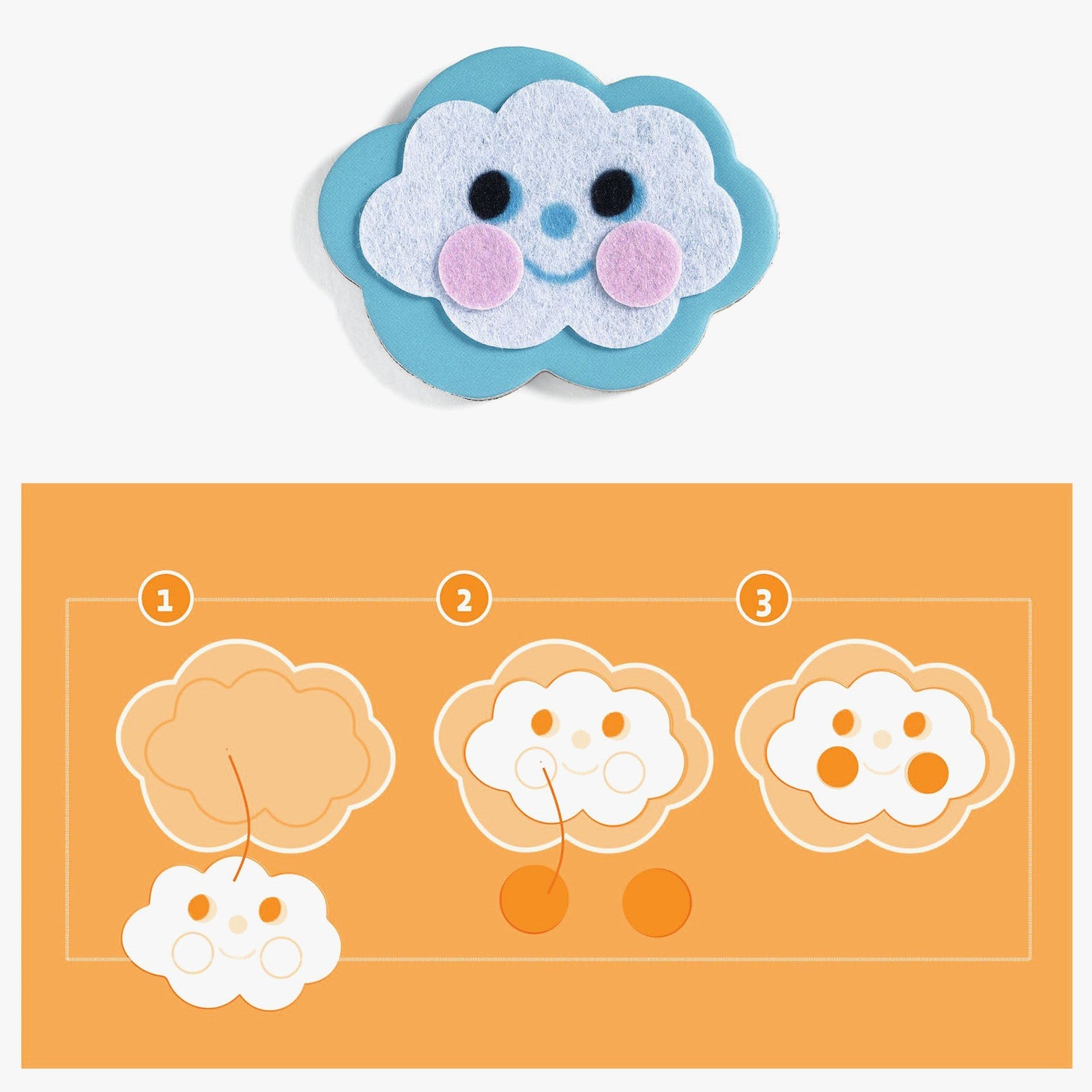 Djeco Funky Family Magnet Craft Kit