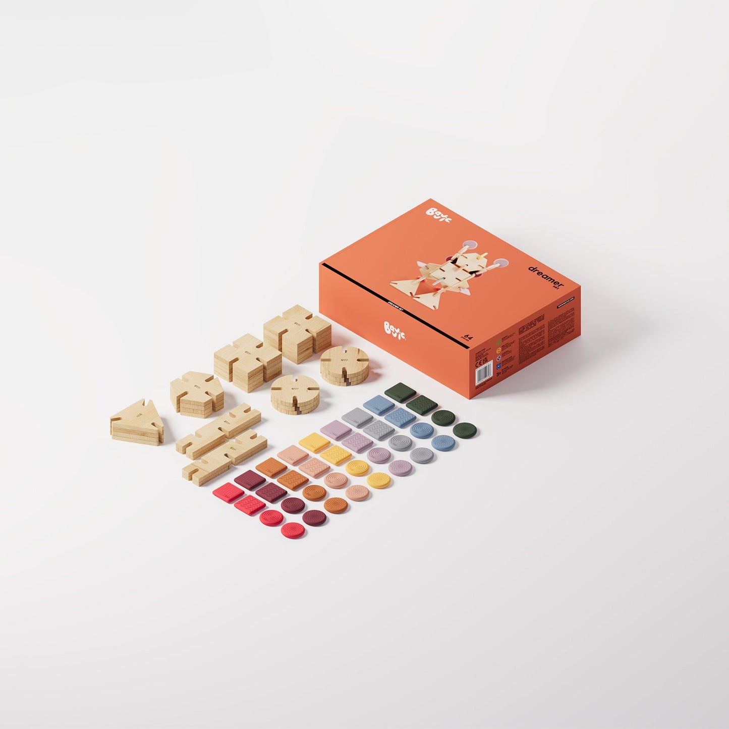Bavvic Wooden Dreamer Set 64 pieces