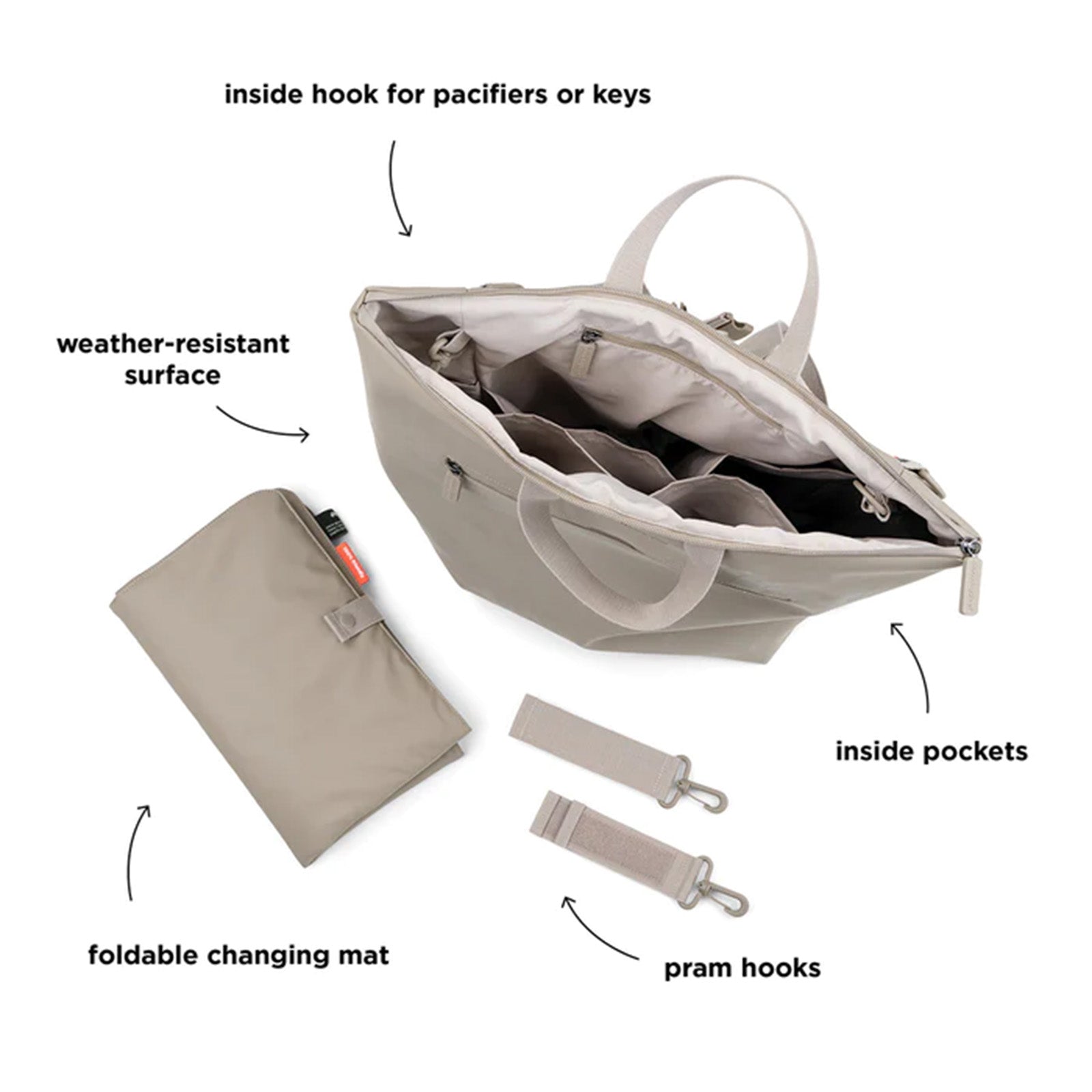 Done by Deer Changing Backpack - Sand
