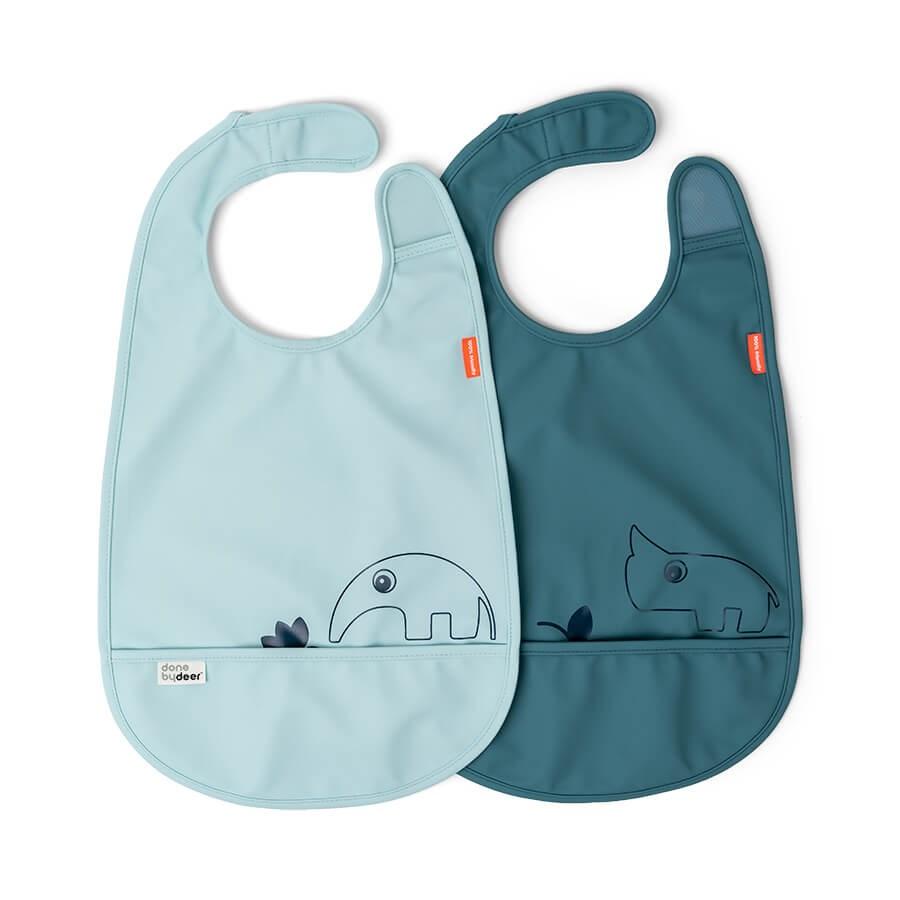 Done by Deer Velcro Bib 2 Pack