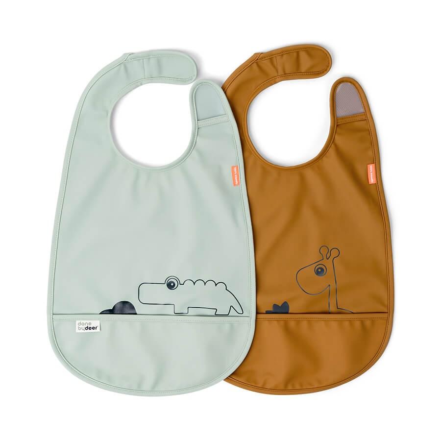Done by Deer Velcro Bib 2 Pack