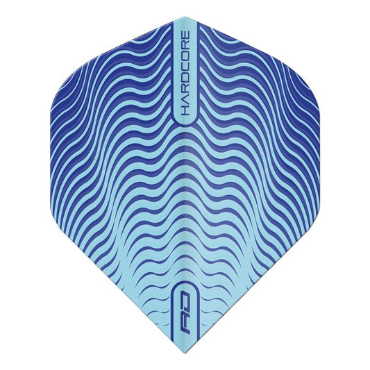 RED DRAGON - Hardcore Radical Blue Wave Shimmer Dart Flights