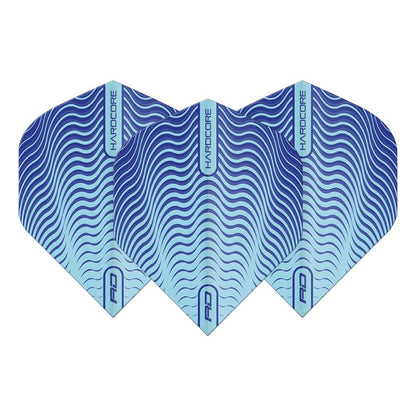 RED DRAGON - Hardcore Radical Blue Wave Shimmer Dart Flights