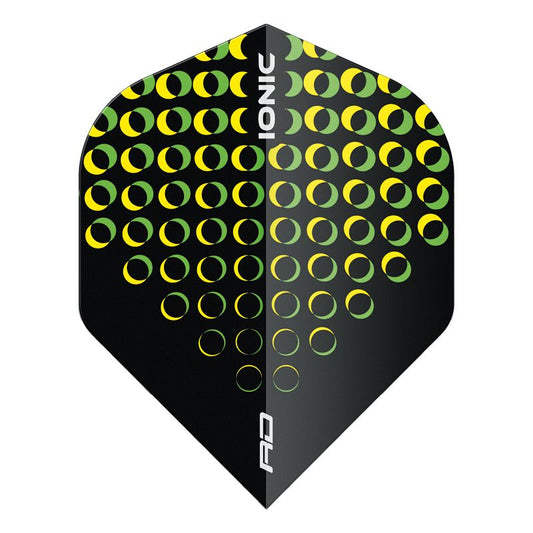 RED DRAGON - Hardcore Iconic Yellow Circles Dart Flights