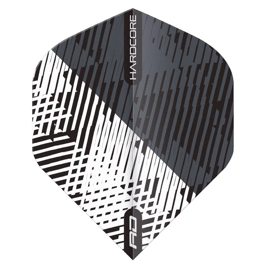 RED DRAGON - Hardcore Radical Fleck Flights - Black and White