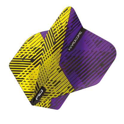 RED DRAGON - Hardcore Radical Fleck Flights - Purple and Yellow