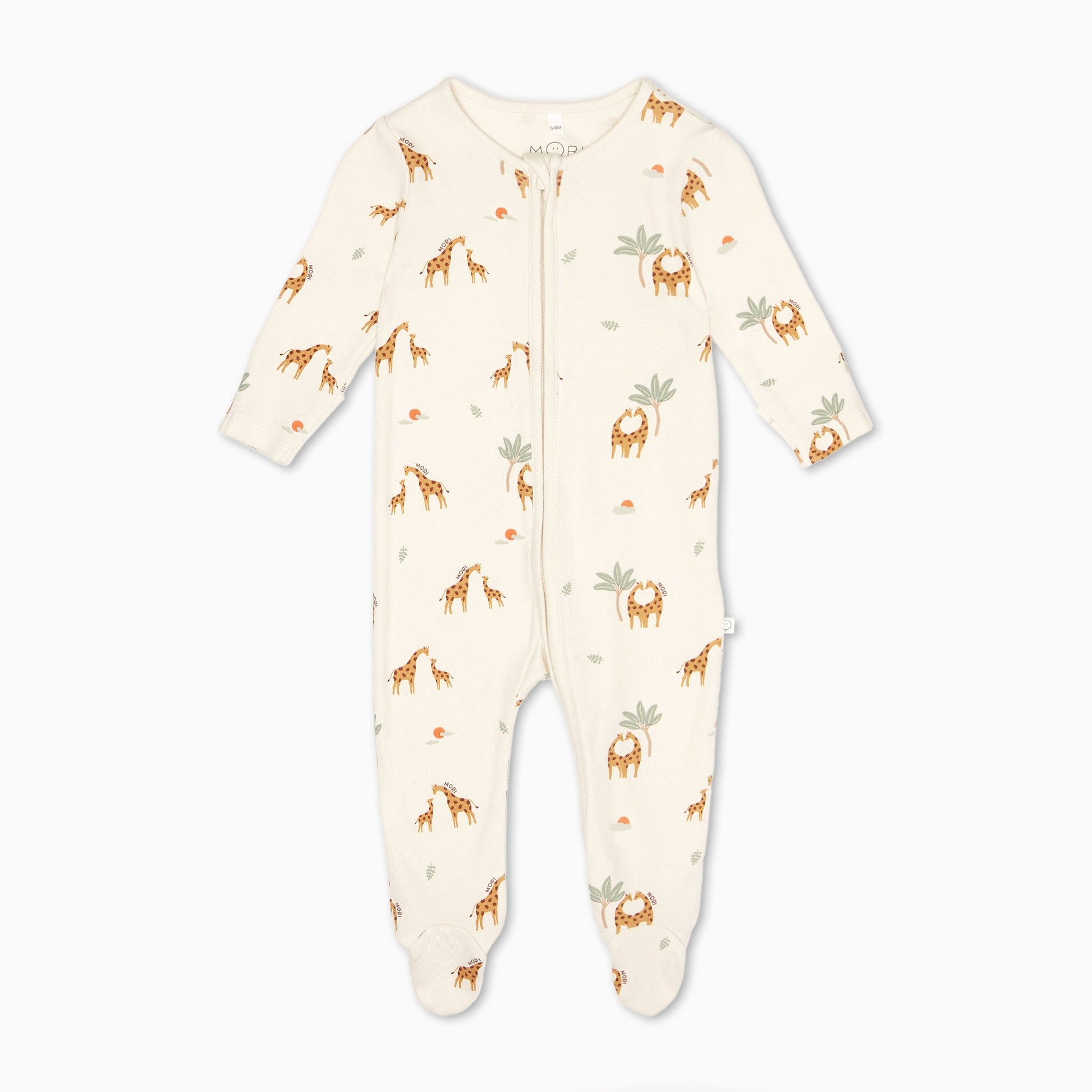 Giraffe Print Clever Zip Sleepsuit