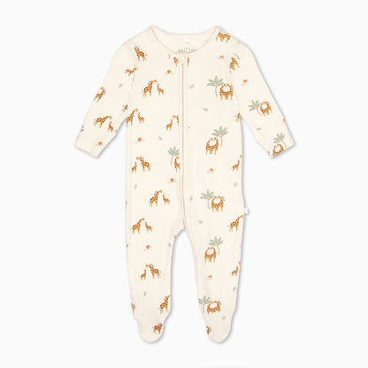 Giraffe Print Clever Zip Sleepsuit