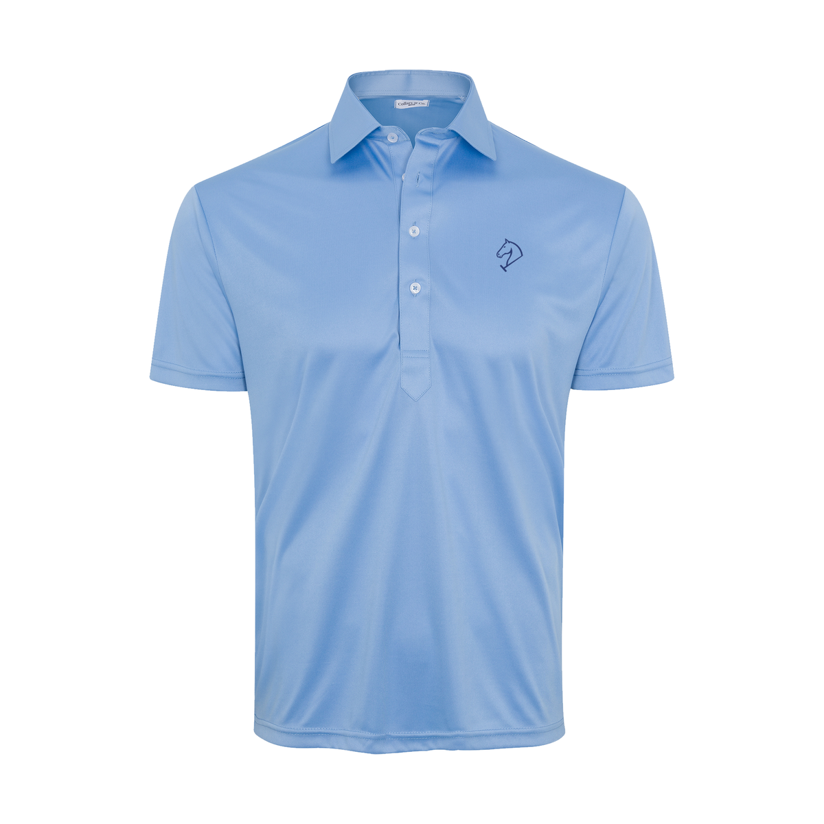 Greenwich Sound Polo Semi-Spread Collar Polo French Blue