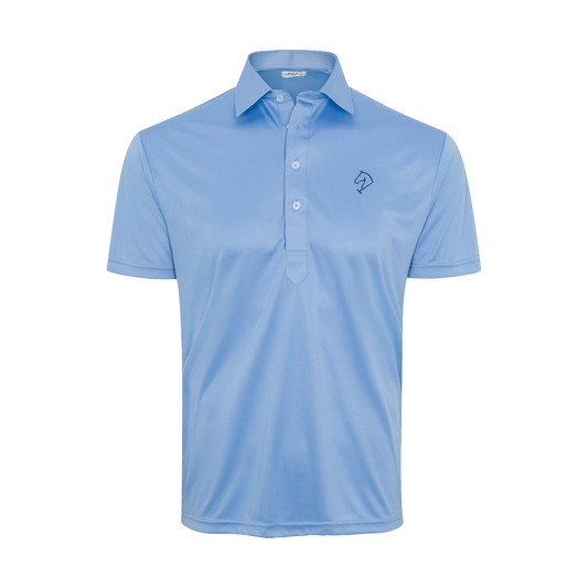 Greenwich Sound Polo Semi-Spread Collar Polo French Blue