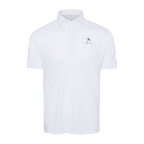 Greenwich Sound Polo Semi-Spread Collar Polo White
