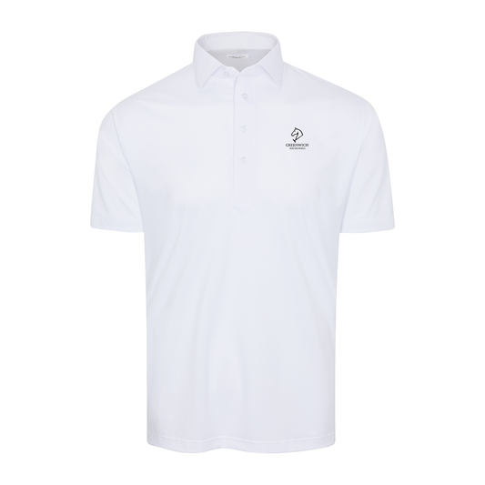 Greenwich Sound Polo Semi-Spread Collar Polo White