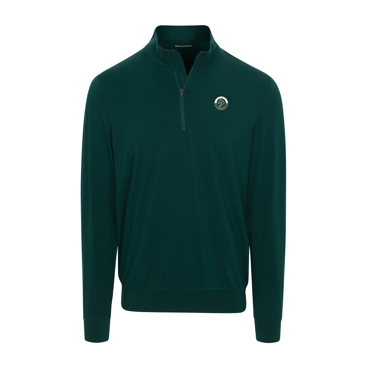 Greenwich Sound Polo Velocity Performance Quarter Zip Dark Green