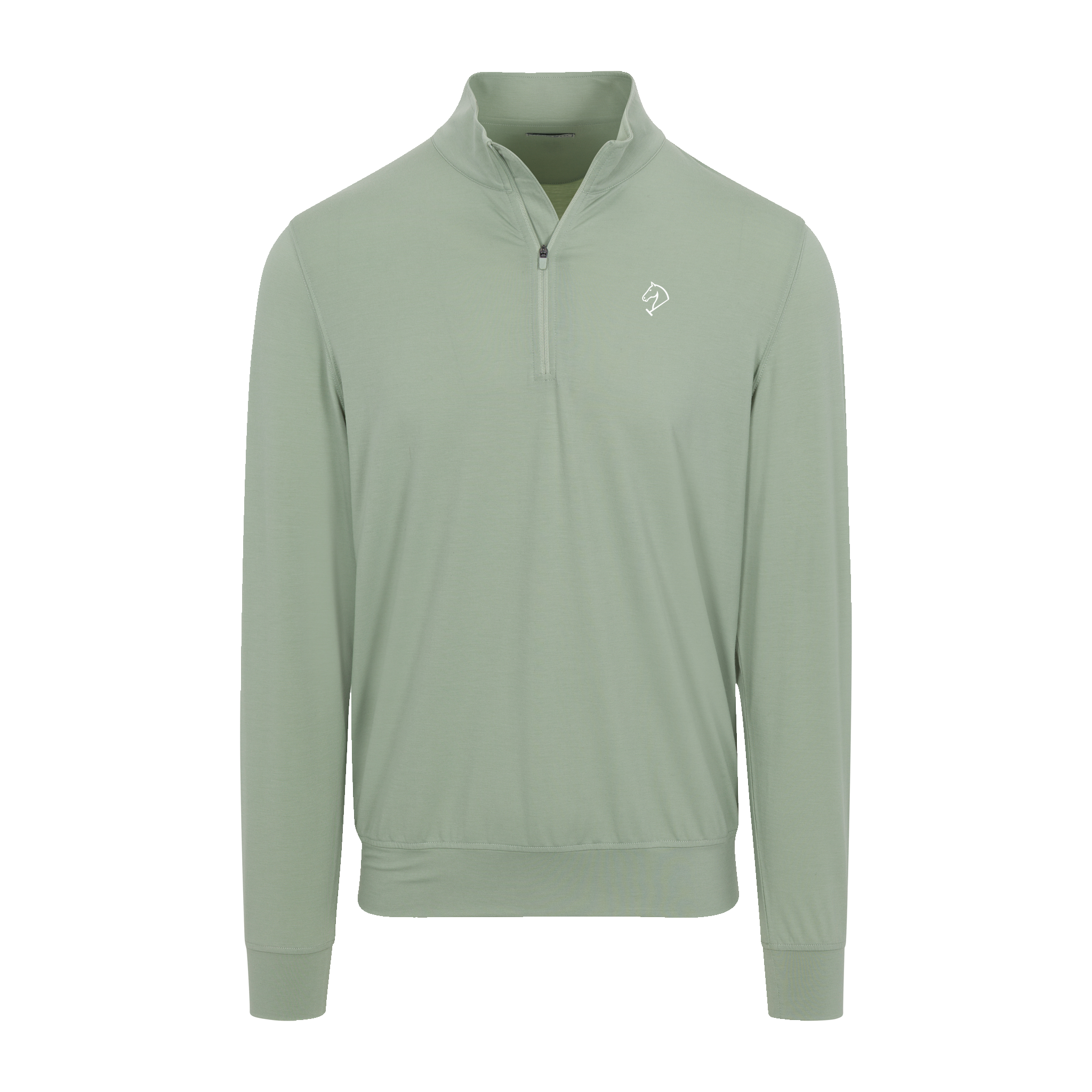 Greenwich Sound Polo Velocity Performance Quarter Zip Light Green