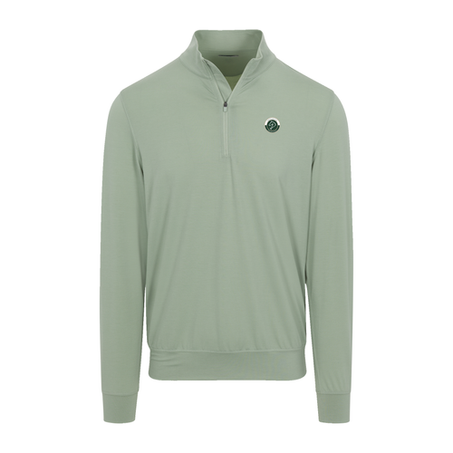 Greenwich Sound Polo Velocity Performance Quarter Zip Light Green