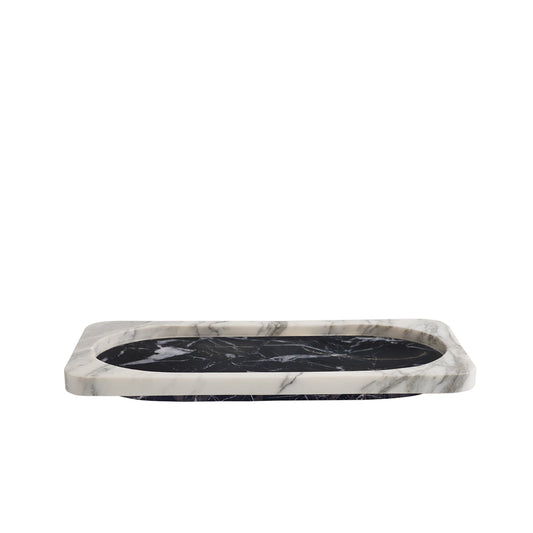 greg natale | caldera tray | nero + arabescato