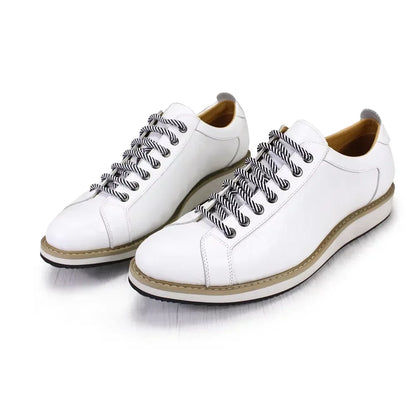 2021 Fashion Designer Men Casual Shoes Pure Cow Leather Walking Street Sports Shoes Luxury Print Flat Green Shoes Men