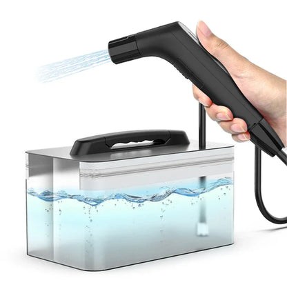 Bathroom Gadget Water Jet Spray Muslim Shower Electric Portable Bidet Sprayer with 2.3L Water tank for Toilet  & Outdoor Hiking