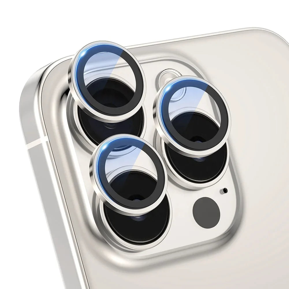 Anti-explosion Gold Ring Camera Lens Protector iphone Back Glass