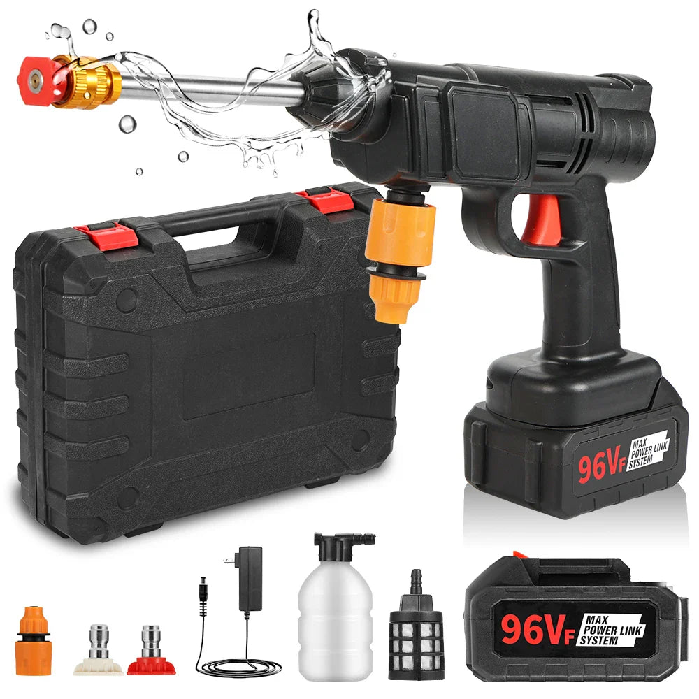Convenient Versatile 21V Car Washer High-Pressure Multi-Functional Water Gun Made Metal Plastic Steel Stainless PP for Car Wash