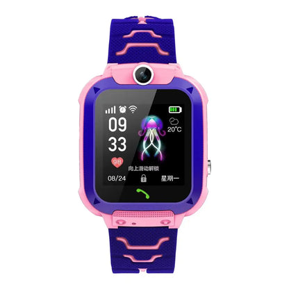 2025 Shenzhen YQT Q12 Waterproof IP67 Baby Smart Watch for Kids Cute HD Voice Calling Magnetic Low Prices China Manufacture