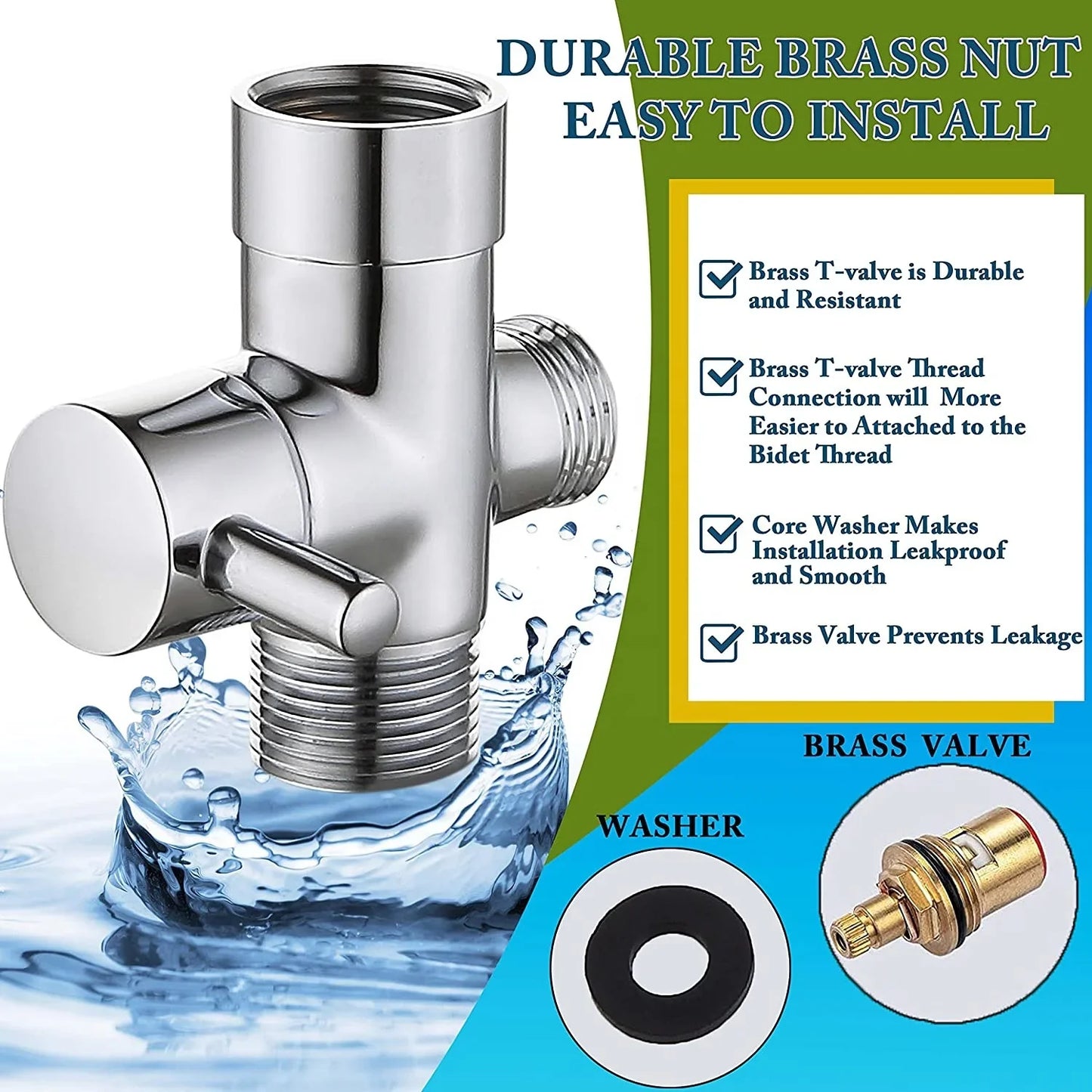 304 Stainless Steel Handheld Bidet Sprayer Toilet Kitchen Shower Set for Bathroom Cloth Diaper Sprayer