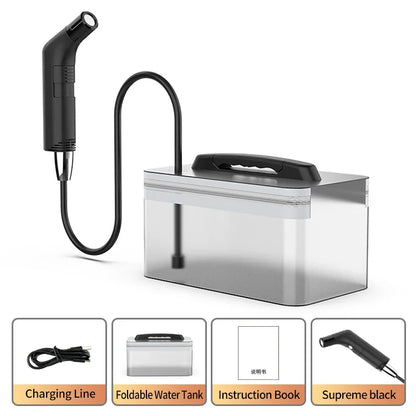 Bathroom Gadget Water Jet Spray Muslim Shower Electric Portable Bidet Sprayer with 2.3L Water tank for Toilet  & Outdoor Hiking