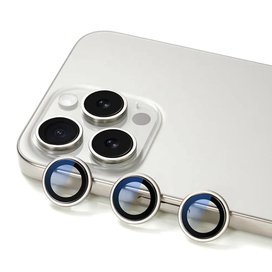 Anti-explosion Gold Ring Camera Lens Protector iphone Back Glass