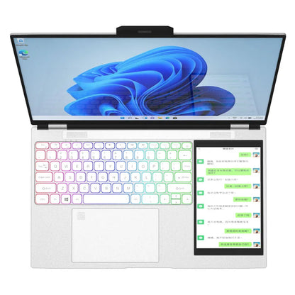 2026 Brand New 15.6Inch 7inch Double Monitor Intel N95 N95 RGB Backlit Keyboard Dual Screen Touch Game Office Business Laptops