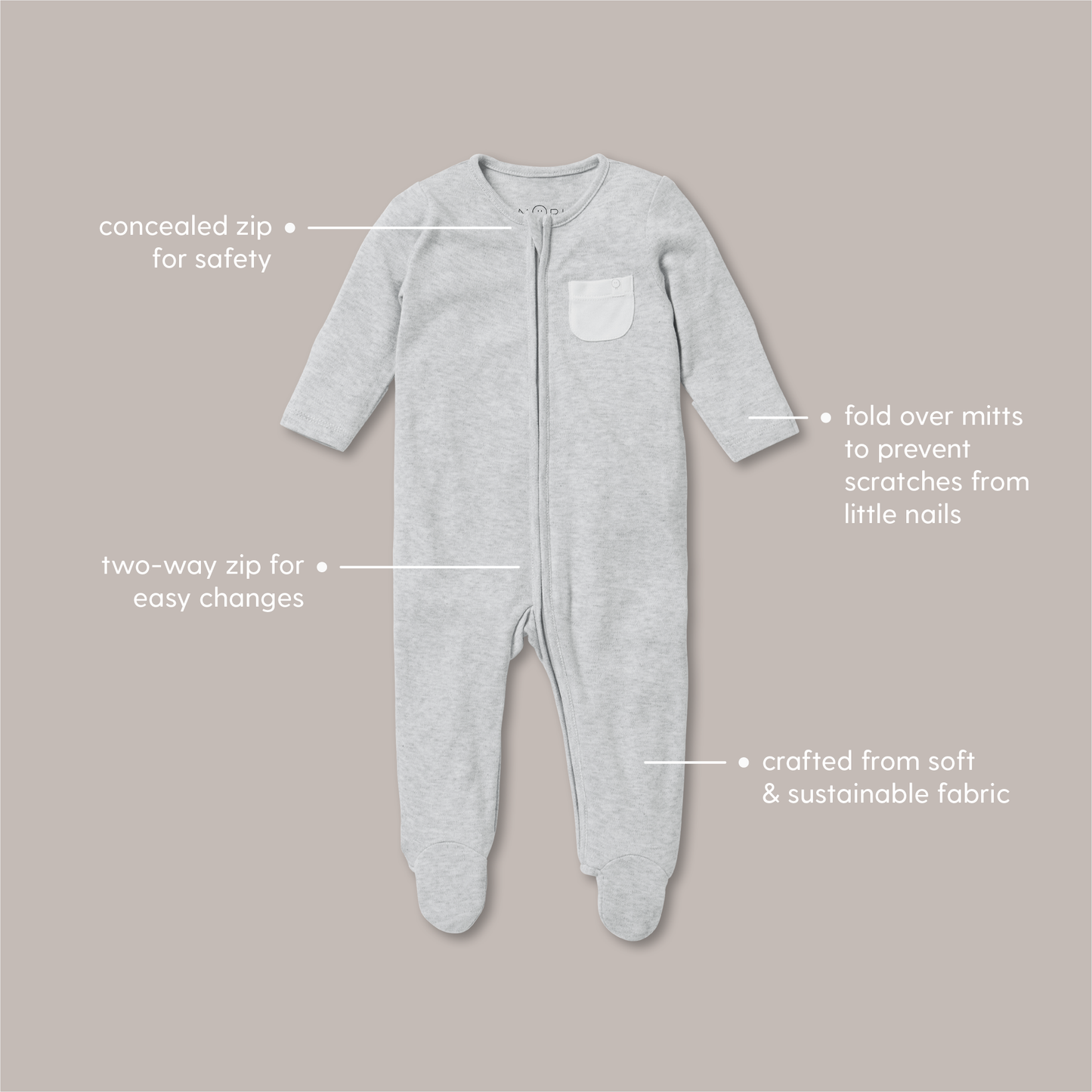 Crocodile Clever Zip Sleepsuit 4 Pack