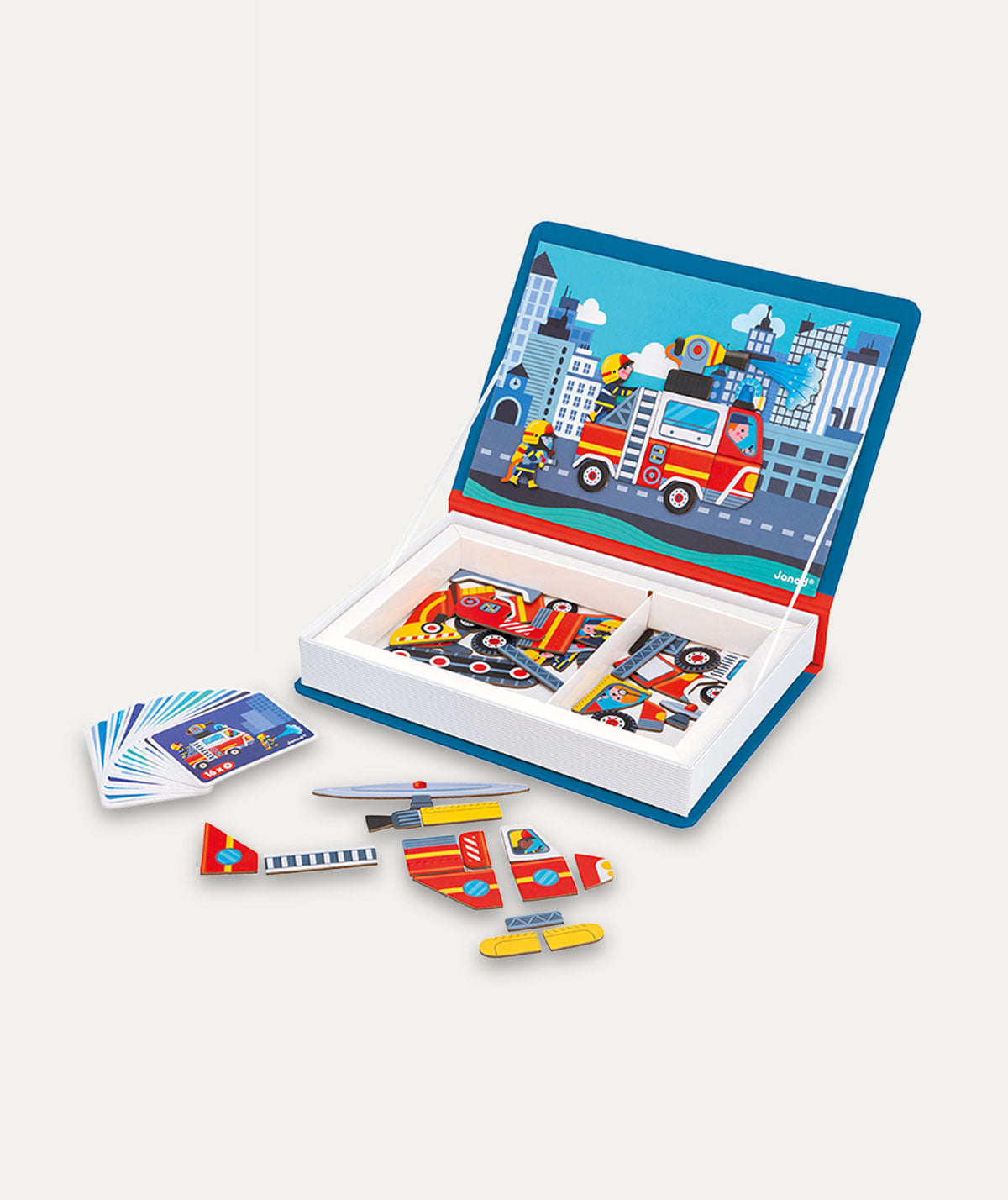 Janod Magnetibook Educational Toy - Firefighter