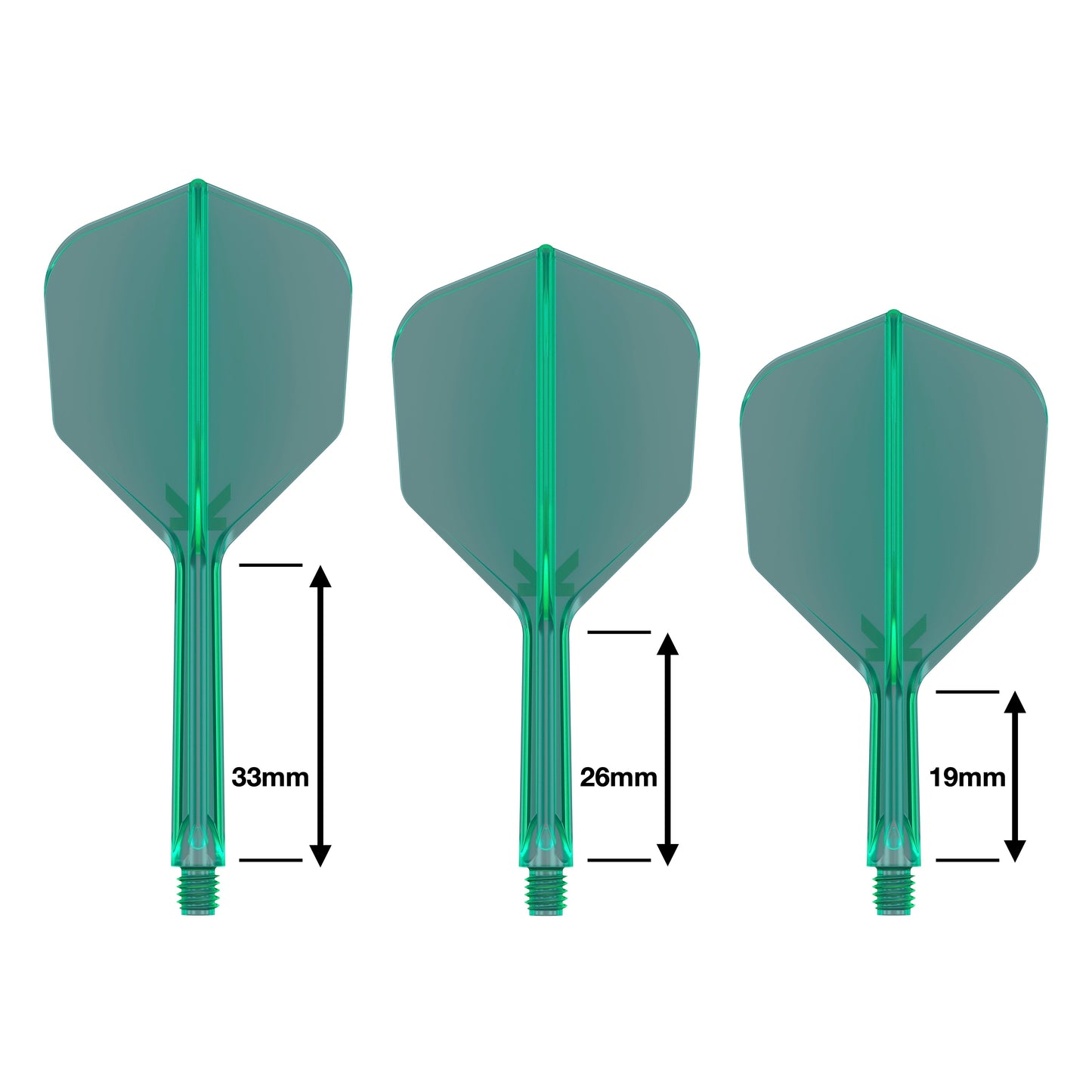 TARGET - K-FLEX All-In-One Moulded Flights NO6 Size - GREEN