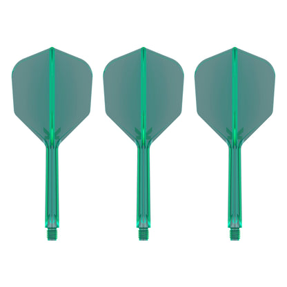 TARGET - K-FLEX All-In-One Moulded Flights NO6 Size - GREEN